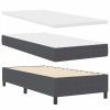 Postel s boxspringem Tmavě šedá a bílá 90 x 200 cm 3337443
