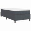 Postel s boxspringem Tmavě šedá a bílá 90 x 200 cm 3337443