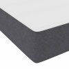 Postel s boxspringem Tmavě šedá a bílá 100 x 200 cm 3337448