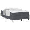 Postel s boxspringem Tmavě šedá a bílá 120 x 190 cm 3337453