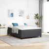 Postel s boxspringem Tmavě šedá a bílá 140 x 190 cm 3337463