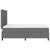 Postel s boxspringem s čelo Světle šedá a bílá 140 x 190 cm 3337555