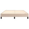Rám postele s boxspringem cappuccino 140x200 cm umělá kůže 3120705