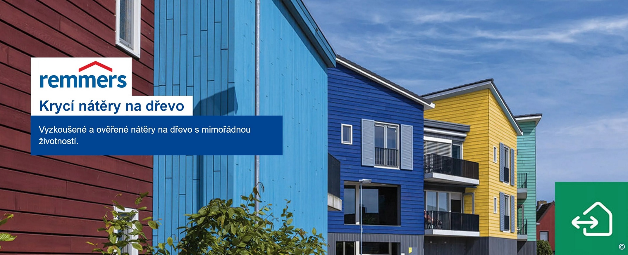 Remmers krycí nátěry na dřevo s mimořádnou životností.