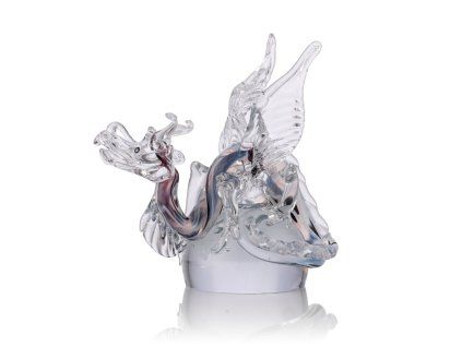 skleneny objekt dragon violet