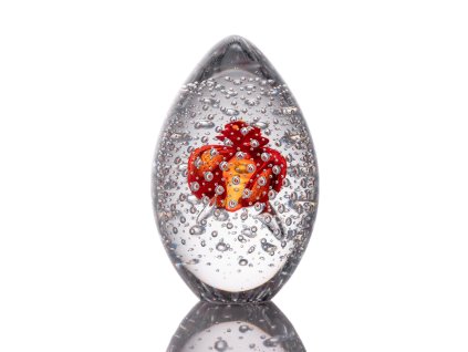 sklenene tezitko egg red