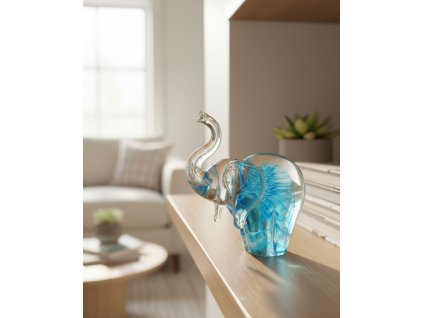 skleneny slon sv modry