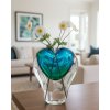 sklenena vaza srdcemodre