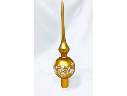 Irisa Vánoční špice JITŘENKA světle hnědé špice s dekorem perník 28 cm