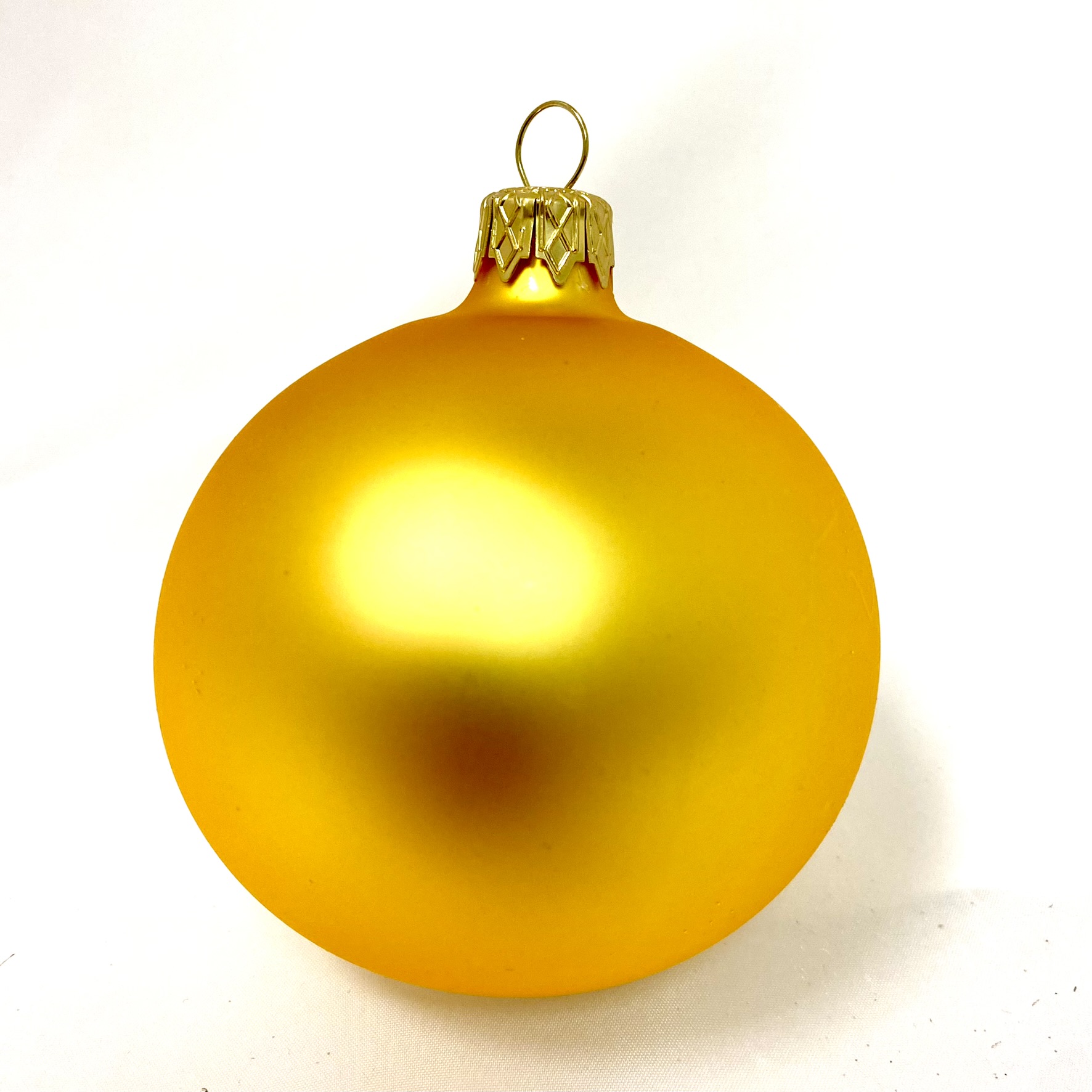 Skleněná vánoční ozdoba s textem na přání - Zlatá elegance - možnost vlastního textu (zlatá, 1 ks, 8 cm) Balení: 1ks, Barva: zlatá, Velikost: 8 cm