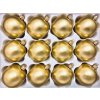Koule zlatá (Balení 12ks, Barva zlatá, Velikost 6 cm)