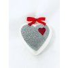 Bílá vánoční ozdoba ve tvaru srdce OD SRDCE