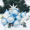 Irisa Vánoční ozdoby NIKA modré koule 5 cm, SET 12 ks a