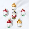 Irisa Skleněné vánoční ozdoby Sada 6 ks dětský motiv  - velikost 7 cm