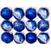 IRISA Skleněná ozdoba CAERULEUM 7 cm, balení 12 ks modrá