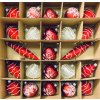 UNIKÁT "Bílo červená vánoční Láska a Radost" - Irisa LUXUSNÍ SET Vánočních ozdob (BOX 36 ks)