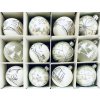 Irisa LUXUSNÍ SET Rachelina kolekce: 12 kouzelných koulí domova, lesů a šperků-  bílé,stříbrné a čiré  , velikost 6 cm a