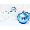 Irisa Vánoční sada „Elegance“ -  modrá a bílá  , velikost 7 cm, sada 12 ks a