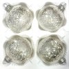 Mrazivá elegance – Skleněné vánoční koule 7 cm s ledovým efektem ( sada 4 ks )