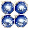 Lavi – Modrý tanec sněhových vloček (8 cm)  - sada 4 ks
