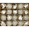 Irisa Luxusní sada vánočních ozdob 37 ks – Bílo-stříbrná elegance zimní noci