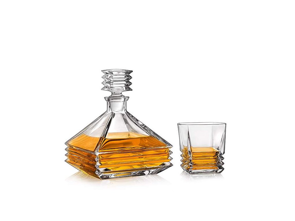 crystal bohemia maria whisky set