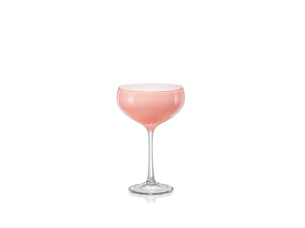 Crystalex Sklenice na koktejly Pralines 180 ml růžová D5253 40919 180