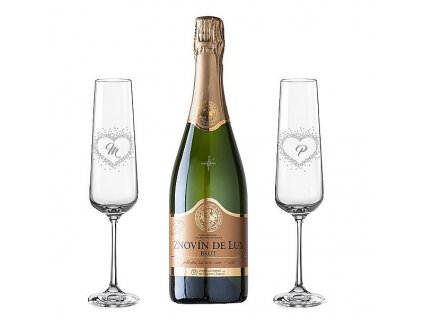 DELUX BRUT sektová sada k výročí V srdci (1+2)sdetail