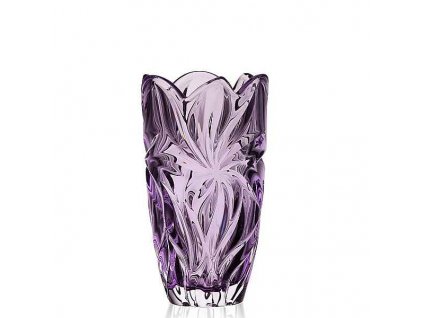 Aurum Crystal Váza Flora violet 28 cm