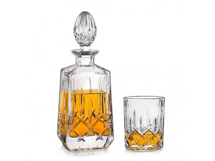 Crystal Bohemia sheffield whisky set 1 6