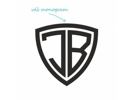monogram shield