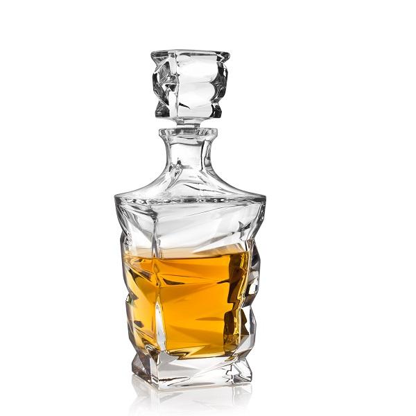 Crystal Bohemia ZIG ZAG karafa na whisky 0,75 l