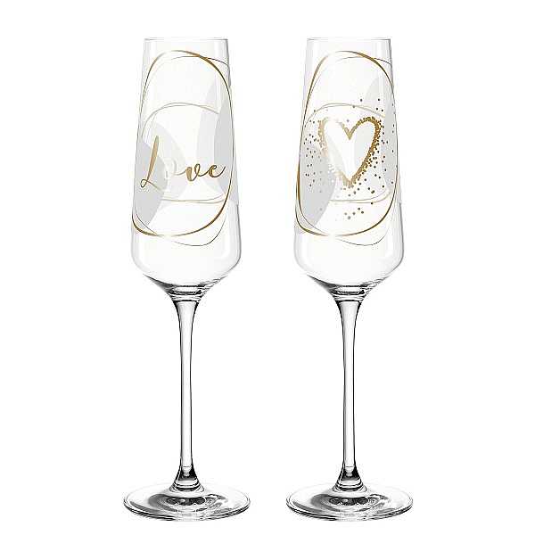 Leonardo PRESENTE LOVE sklenice na sekt 280 ml, 2 ks