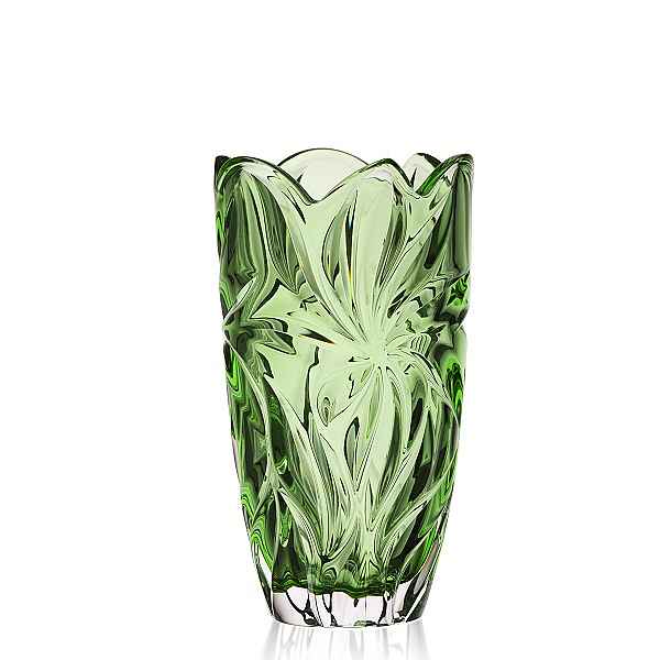 Aurum Crystal Váza FLORA green 280 mm