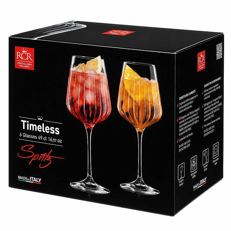 RCR sklenice Timeless Spritz 490 ml 6 ks