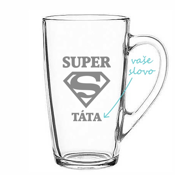 Pískovaný hrnek Super táta