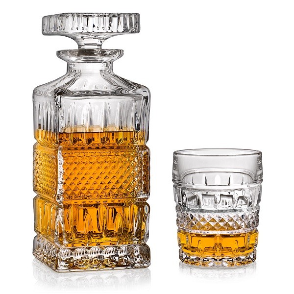 Crystal Bohemia BRITTANY whisky set (1+6)