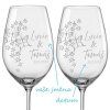 Svatební skleničky na víno Motýlci 2 ks