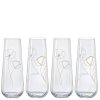 Crystalex sklenice na prosecco Flowers 250 ml 4 ks