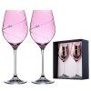 Diamante Silhouette Pink sklenice na víno 360 ml 2 ks