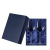 Dárková krabička s modrým saténem na 2 sklenice Sandra 250 ml