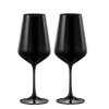 set 2 černých sklenic na víno Crystalex Black&White