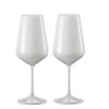 set 2 bílých sklenic na víno Crystalex Black&White