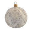 sada vánočních ozdob bílostříbrná kule s balotinkou2