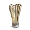Aurum Crystal váza Plantica amber 320 mm