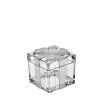 Crystal Bohemia Skleněná dózička dárková krabička 72 mm