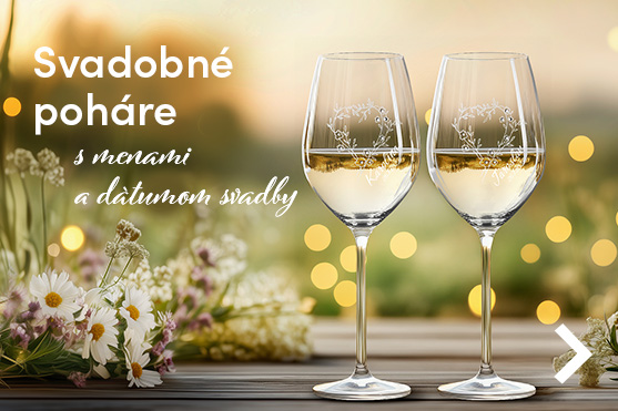 svadobné poháre