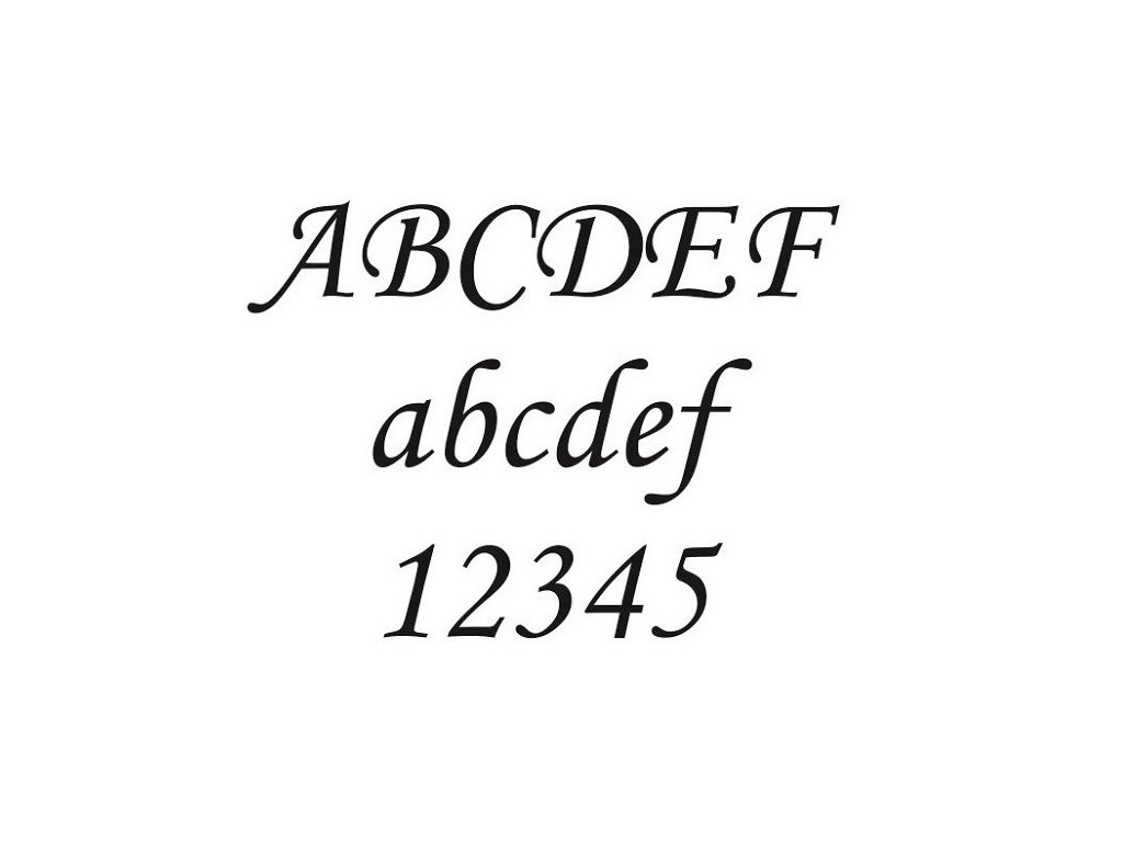 Monotype piskování textu
