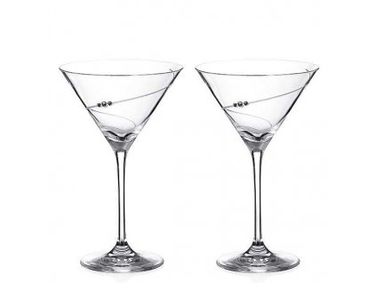 Diamante Sklenice Martini Silhouette Pair 10.1.2020