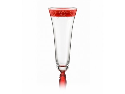 Crystalex Sklenice na sekt sampanske šumivé víno Victoria 1LOVE 180 ml 2 ks